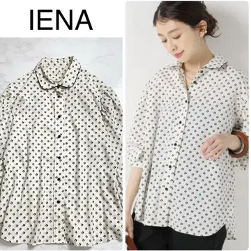 IENA 폴카 플라워 셔츠 블라우스