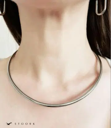 STOORK Metal Curve 초커 silver