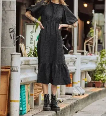 jouetie 블랙 롱 원피스
