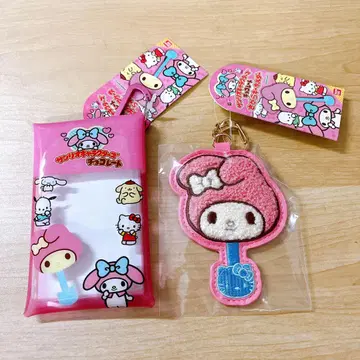 마이멜로디 산리오 캐릭터즈 초콜릿 사가라 키링 파우치