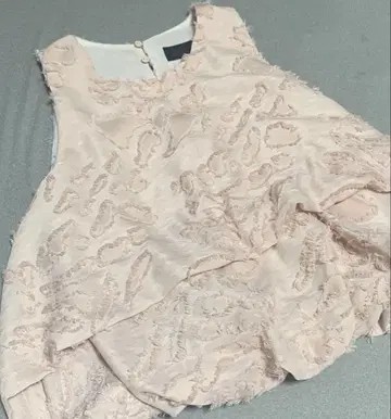 [ 완판템 ] ZARA 자라 벌룬 쉐이프 상의 핑크 베이지 M