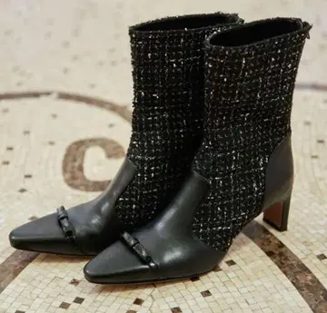 herlipto Noir Ribbon Ankle Boots