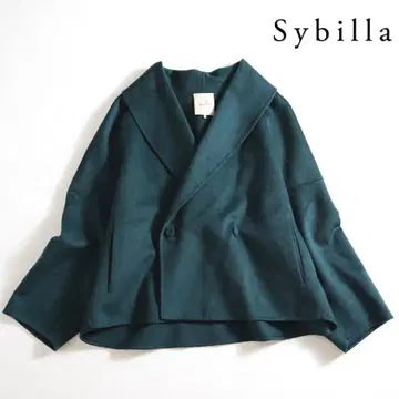 582t*새상품급 Sybilla 시빌라 울 숏코트
