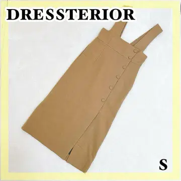 DRESSTERIOR 드레 스테리아 워셔블 레트로 오버롤 스커트 원피스