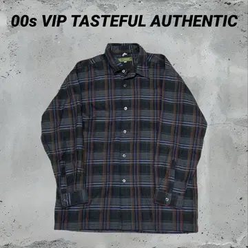 VIPTASTEFULAUTHENTIC 울 긴팔 체크 무늬 L 사이즈