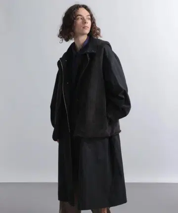 퀼팅 베스트 부착 스탠드 코트