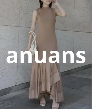 새상품급 anuans 도킹 원피스 SMALL 브라운 여성용