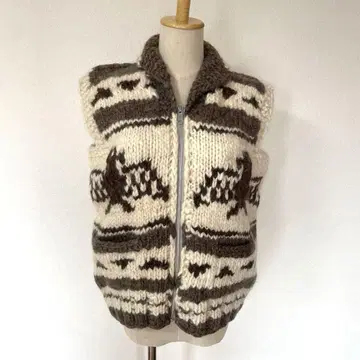 코위찬 니트 베스트 울 100%