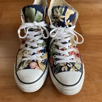 컨버스 하이컷 하이비스커스, 보태니컬 무늬 27.5cm US9