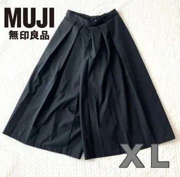 MUJI 하카마 팬츠 XL 블랙 MUJI