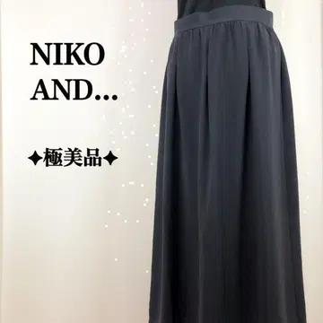 컨디션 최상 오샤레 프린지 NIKO AND - 스커트 롱 플레어