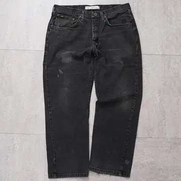 Lee 리 W36 블랙 데님 하의 팬츠 구제 의류 블랙 13018