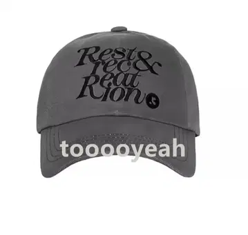 Rest&Recreation 그레이 로고 야구 모자