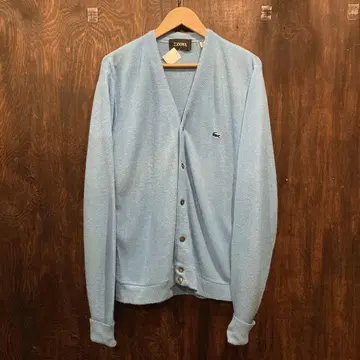 IZOD 아크릴 가디건 70~80s 빈티지 아이조드 스카이블루 M
