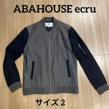 ABAHOUSE ecru 자켓 그레이/네이비 사이즈 2