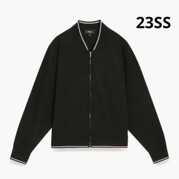 새상품급 Theory 정가 3.4만 배색 라인 집업 블루종 블랙