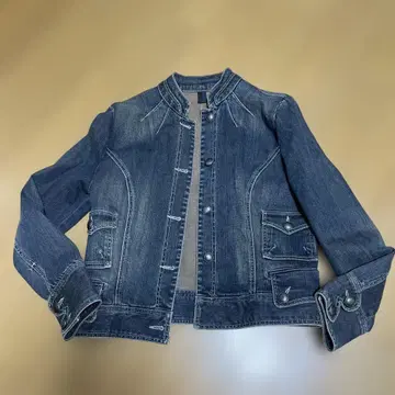 blue jam G 노카라 데님 자켓
