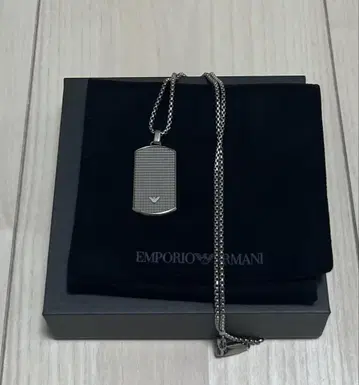 엠포리오 아르마니 EMPORIO ARMANI 목걸이 남성용 실버