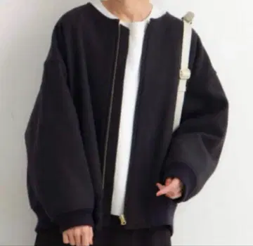 FRAMeWORK MILIOR 2way ZIP 블루종 네이비