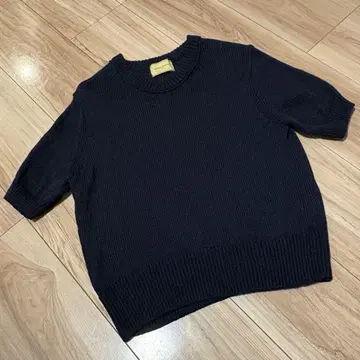 UNITED ARROWS 네이비 반팔 니트
