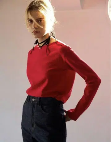AURALEE 론 헤르만 별주 Boat Neck Sweat Shirt