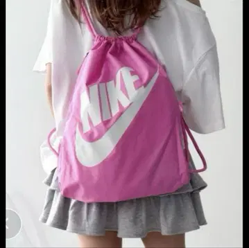 NIKE 나이키 드로우 스트링 헤리티지 핑크 짐색