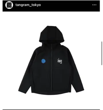 DOUBLE KNIT LOGO FULLZIP HOODIE BLACK