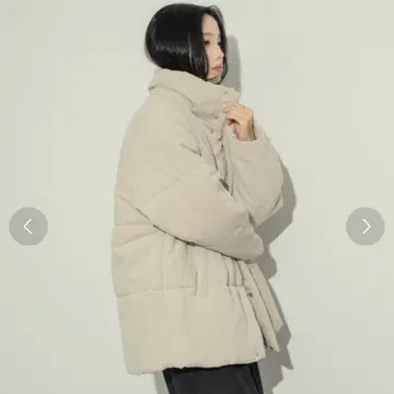 NEUNA 누나 코듀로이 볼륨 다운 다운 자켓