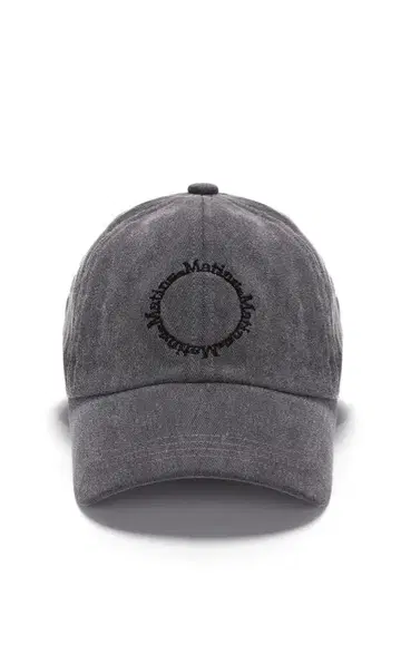 MACARON LOGO BALL CAP IN CHARCOAL