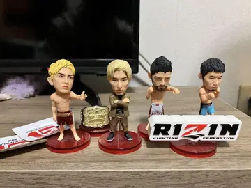 RIZIN 선수 피규어 세트 4개 RIZIN 10주년 스티커 2장