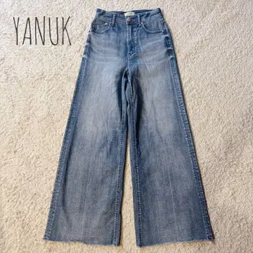 새상품급 YANUK 야누크 와이드 플레어 데님 CVL 23