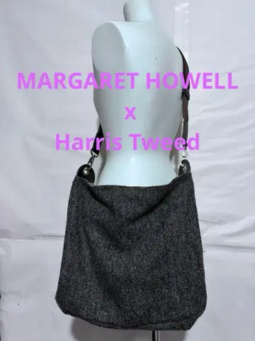 마가렛호웰 해리스 트위드 2WAY 숄더백 헤링본