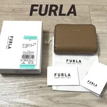 FURLA 접이식 지갑 카멜 훌라
