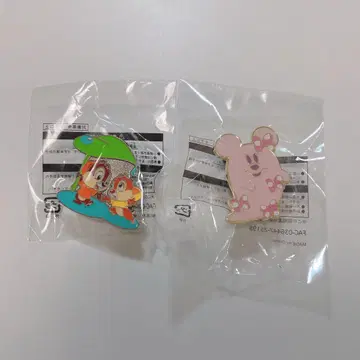 디즈니 할로윈 게임 경품 핀 배지 2종 세트