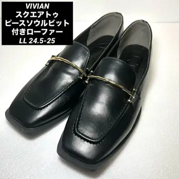 VIVIAN 스퀘어토 피스 서울 비트 로퍼 LL 24.5-25