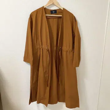 쉽스 노카라 롱 코트 여성용 브라운