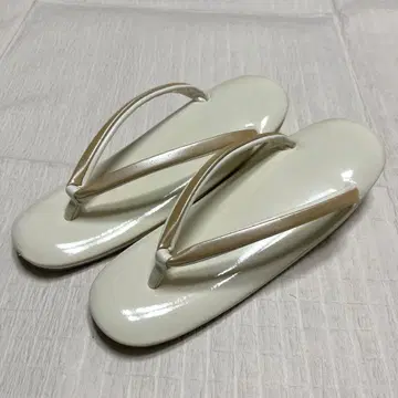 [중고품 천연 가죽] 새상품급! 킨와시 상표! 조리 23.5cm