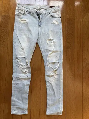 asos(아소스) 데미지 진 슬림핏