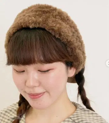 사만사 모스모스 인조 모피 헤어밴드