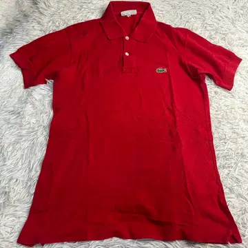 프랑스제 70~80s 라코스테 프레라코 피케 셔츠 레드 사이즈 3