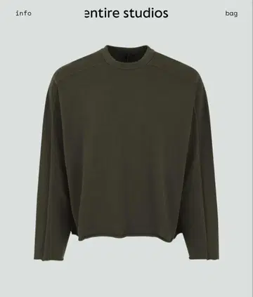 entire studios / heavy ls tee / military