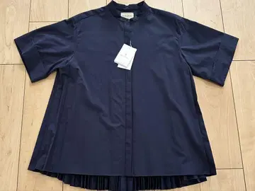 UNITED ARROWS 네이비 반팔 블라우스