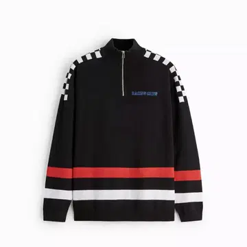 미사용 새상품 ZARA JACQUARD SWEATER WITH ZIP