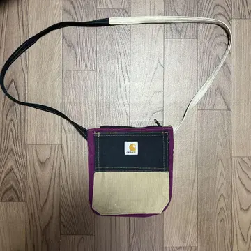 Carhartt 리메이크 숄더백 퍼플/베이지