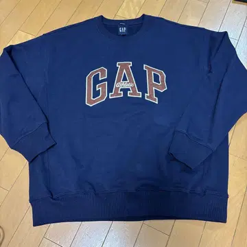 GAP 네이비 로고 맨투맨 남성용 S