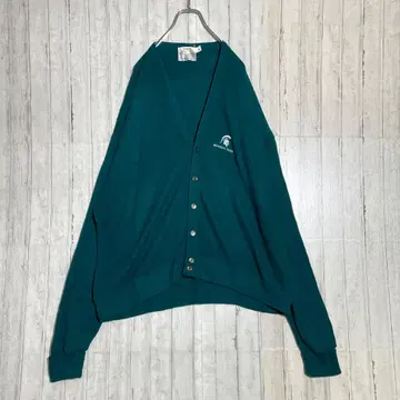 레어 USA제 90s LONDONFOG 런던포그 자수 가디건