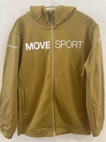 DESCENTE MOVE SPORT 카키 풀 집업 후드티 S 사이즈