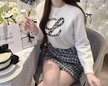 Lumignon original L holiday tweed knit