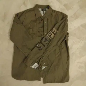 Paul Smith Jeans 스트라이프 자수 긴팔 셔츠 L