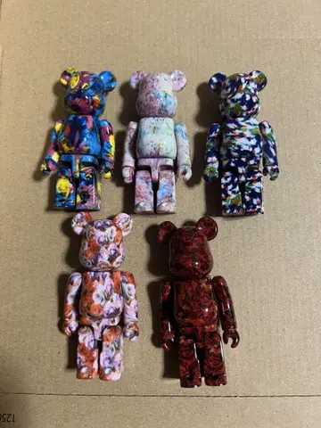 메디콤토이 베어브릭 니나가와 미카 100% 피규어 5개 세트